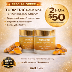 2 for $50 | Turmeric Dark Spot Cream + FREE Shipping