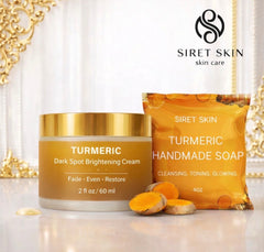 Turmeric Cream for the Appearance of Dark Spots 2oz + Turmeric Soap