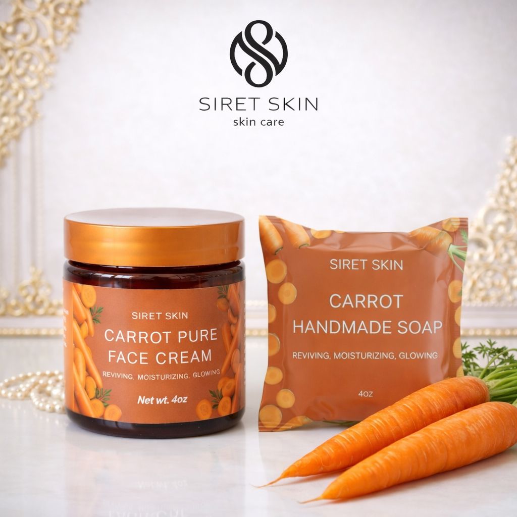 Carrot Face Care Duo Face Cream + Handmade Soap