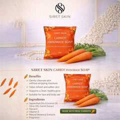Carrot Handmade Soap | Gentle Cleansing & Skin Refresh | 4oz