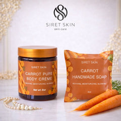 Carrot Glow Duo | Handmade Soap + Body Crème 8oz