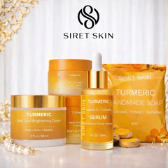 Turmeric Serum Glow Kit 💛 Dark Spot + Brightening Set (5pieces)