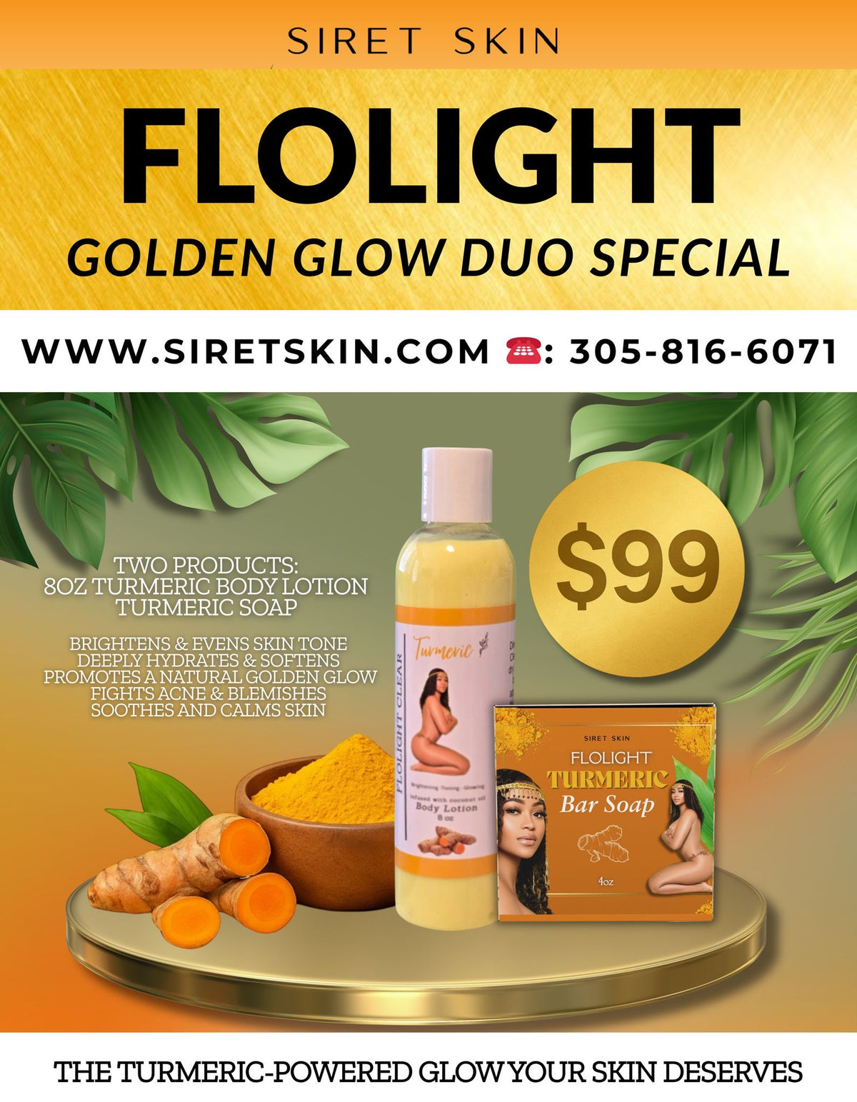 Turmeric Body Lotion special