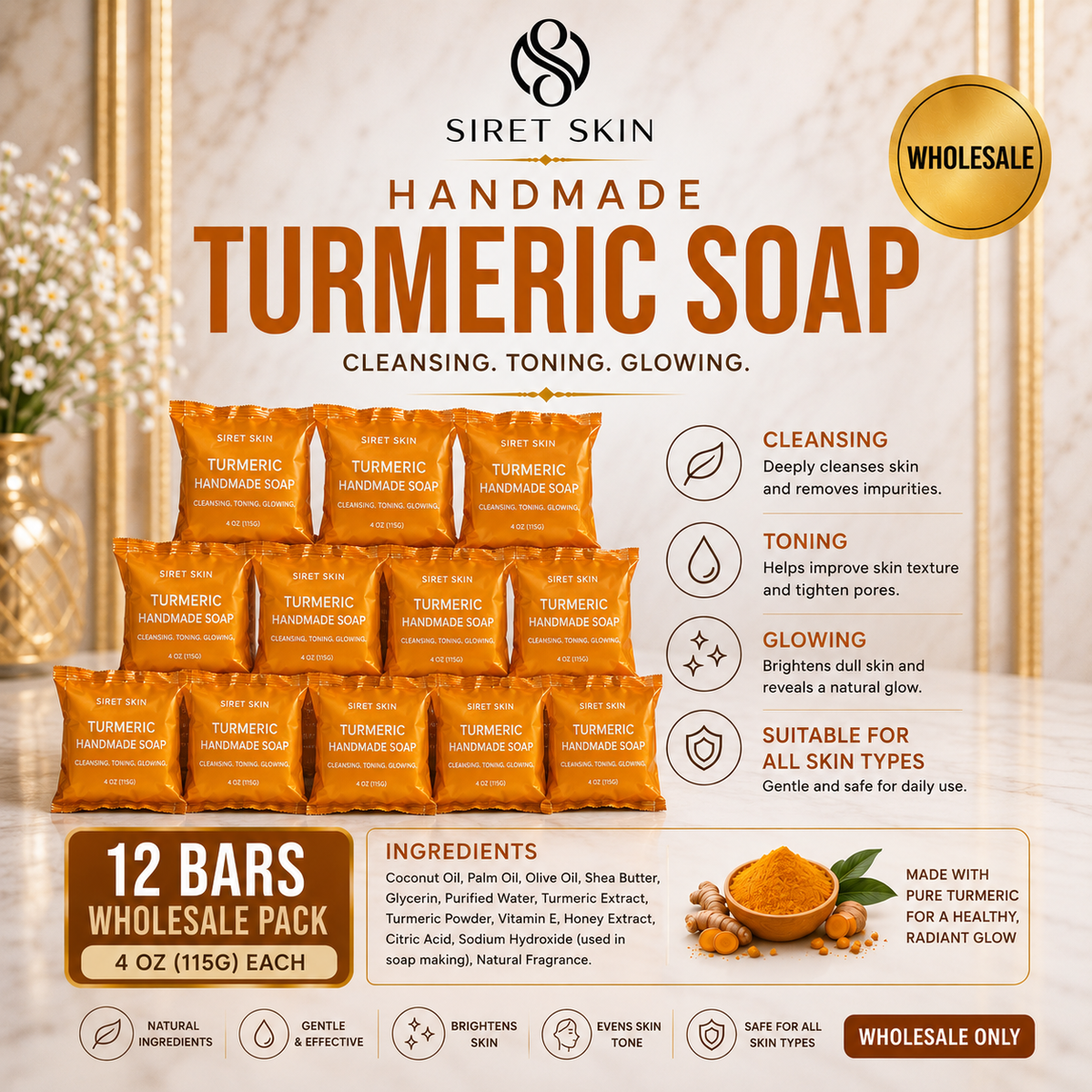 12 TURMERIC SOAP DEAL